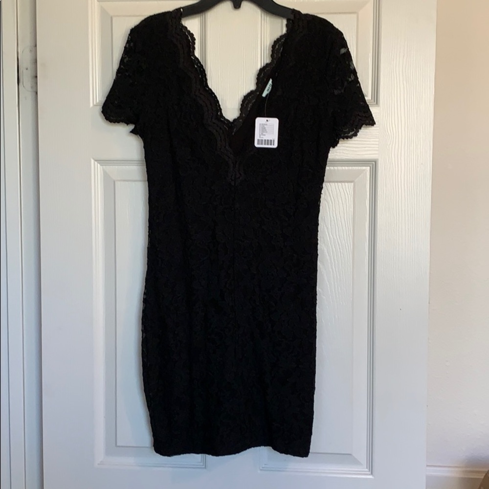 Kimchi Blue Black Lace Dress